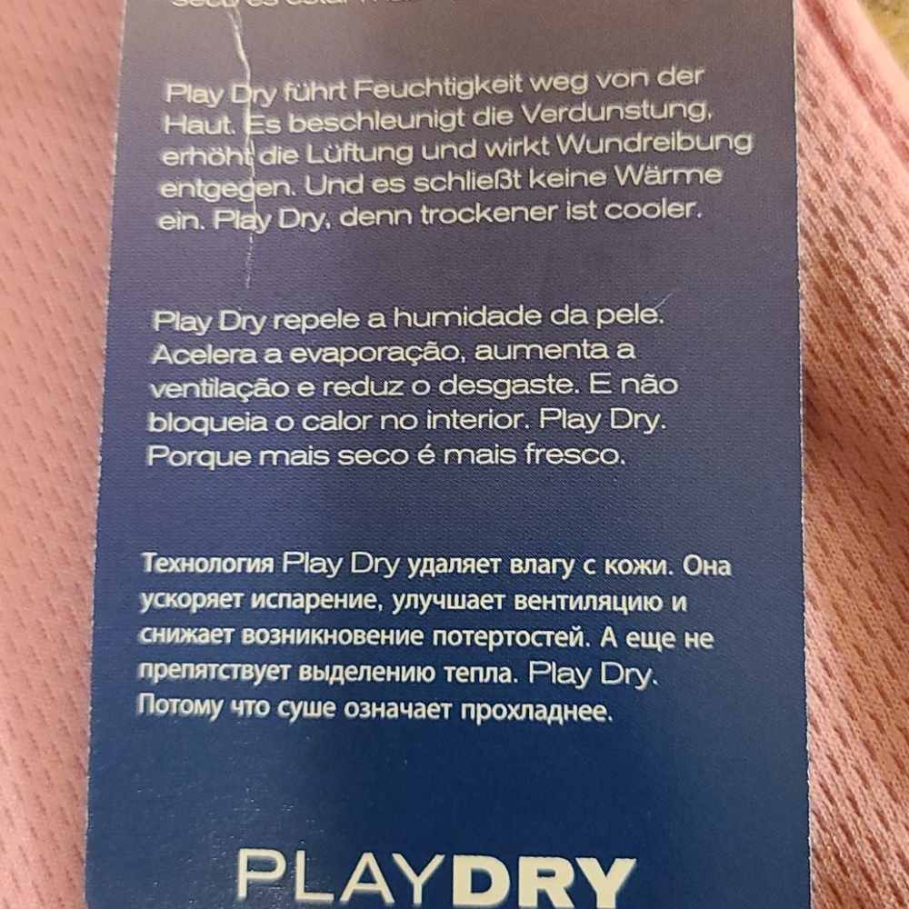 Reebok Play Dry (3) Girls L Pink SS Shirt NWT - Picture 6 of 12